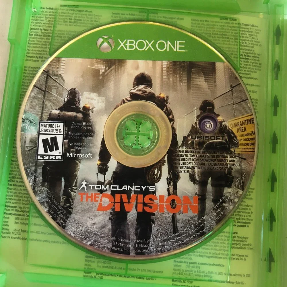 XBOX ONE Tom Clancy's The Division Video Game